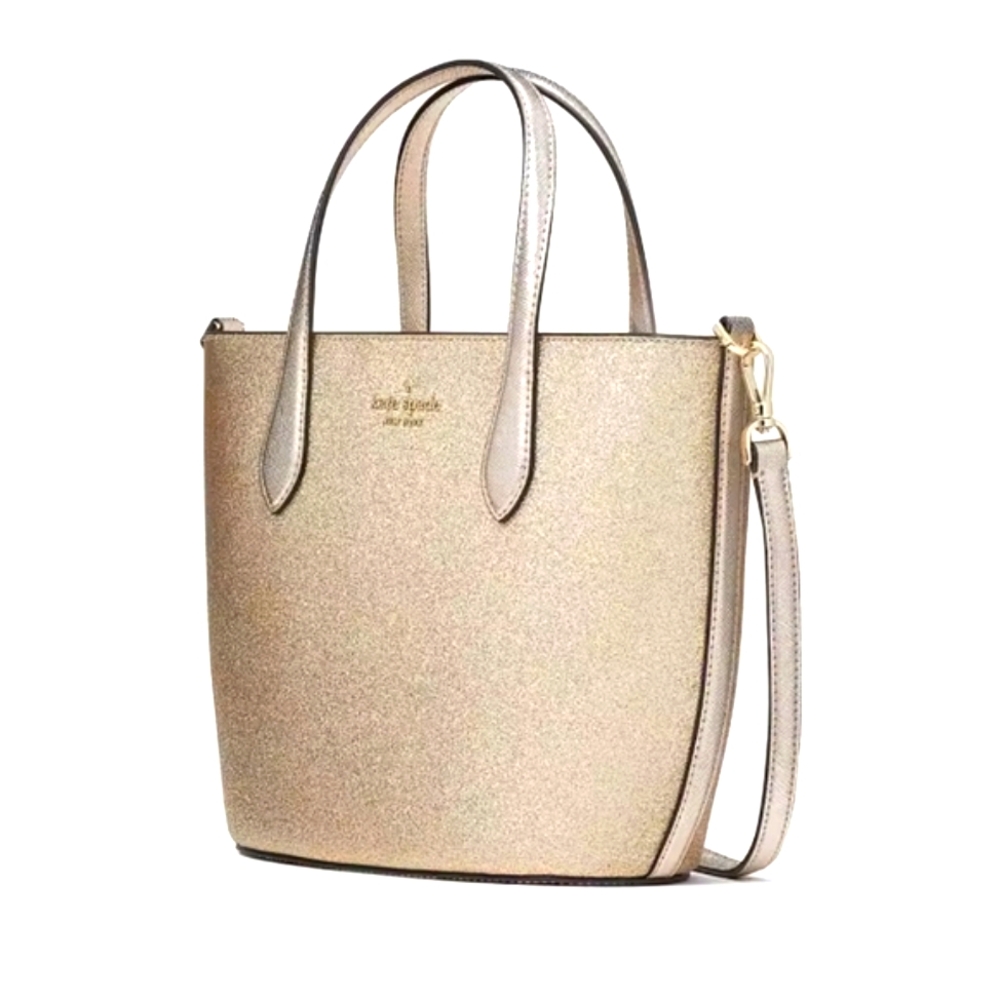 NWT Kate Spade Glimmer Satchel w/Detachable Crossbody- Gold Shimmer RETAIL $329
